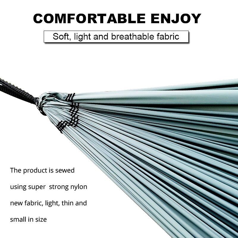 Cheap Goat Tents Portable Hammock Outdoor Garden Sports Home Travel Camping Swing Stripe Canvas Hang Bed Hammock Tents 